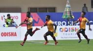 Kromah celebrates his goal